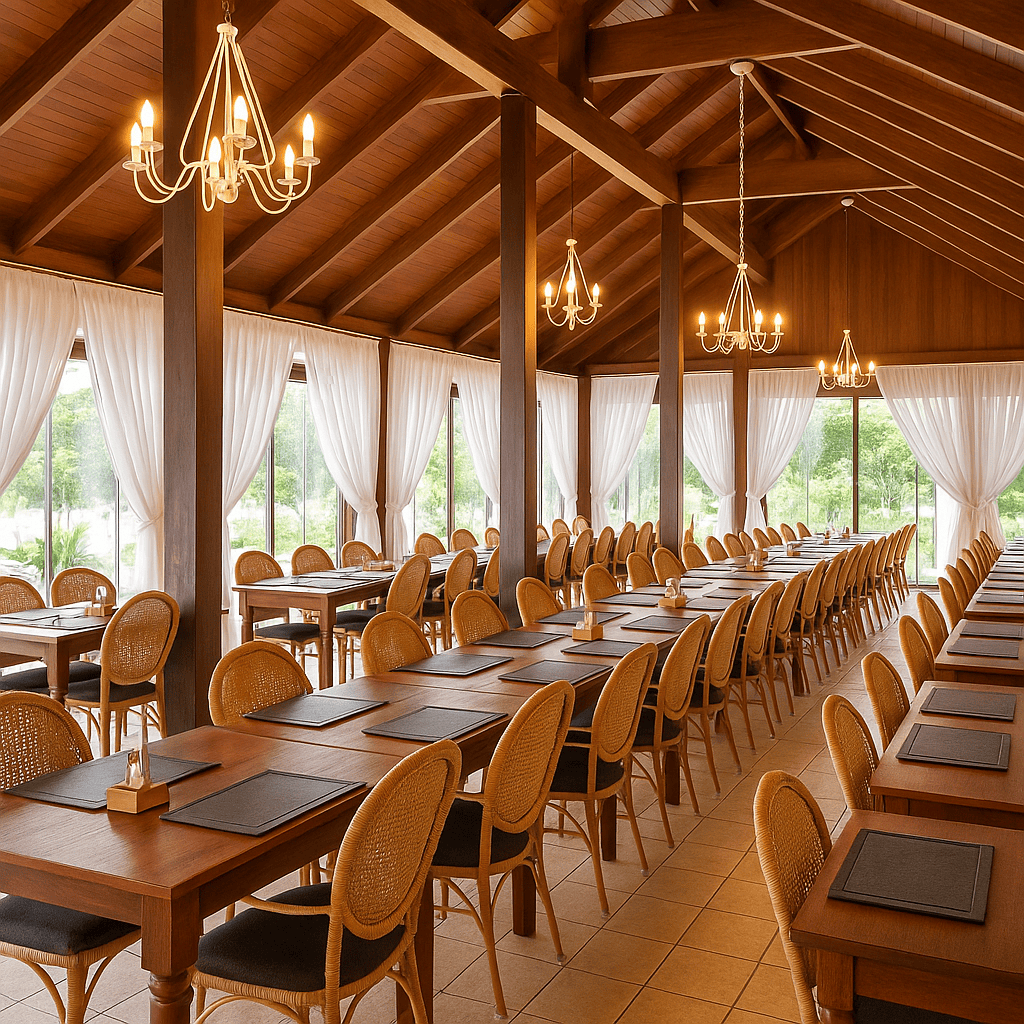 Cortina em Salao de Festa